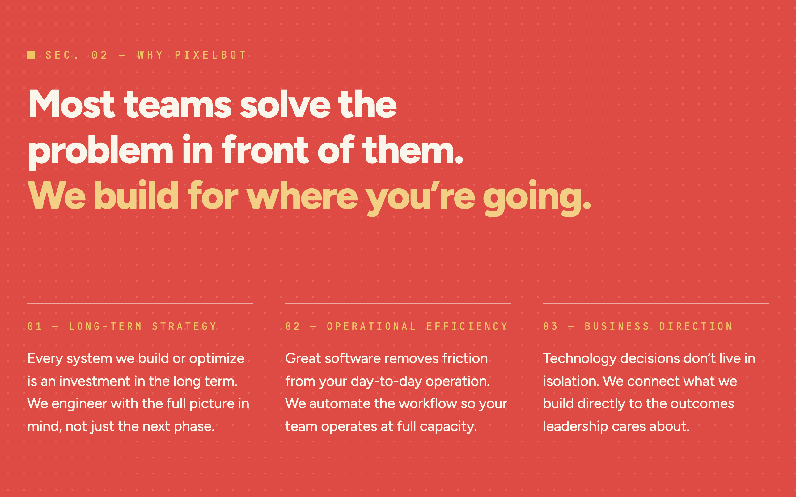 Pixelbot website, Why Pixelbot section, written from the CHCR positioning